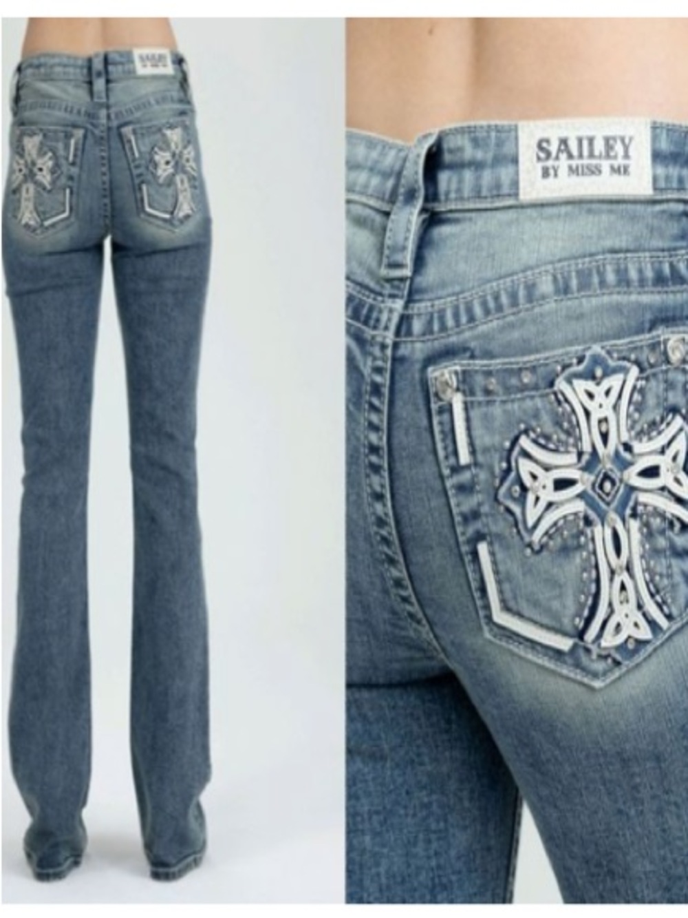 Sailey by Miss Me Cross Jean
32” Mid Rise Boot Cut